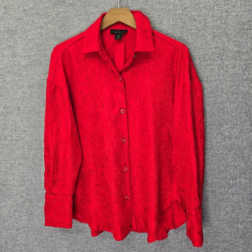 HOUSE OF HARLOW 1960 CRINKLE STYLE TOP, SIZE S